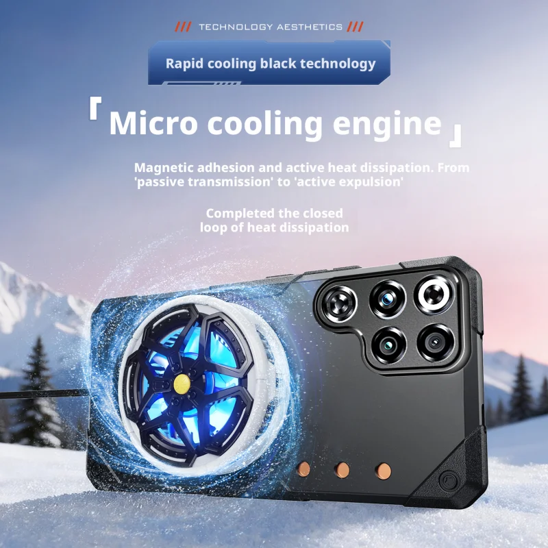 Lightweight Silicone Copper Heat Sink Gaming Case with Refreshing Grip