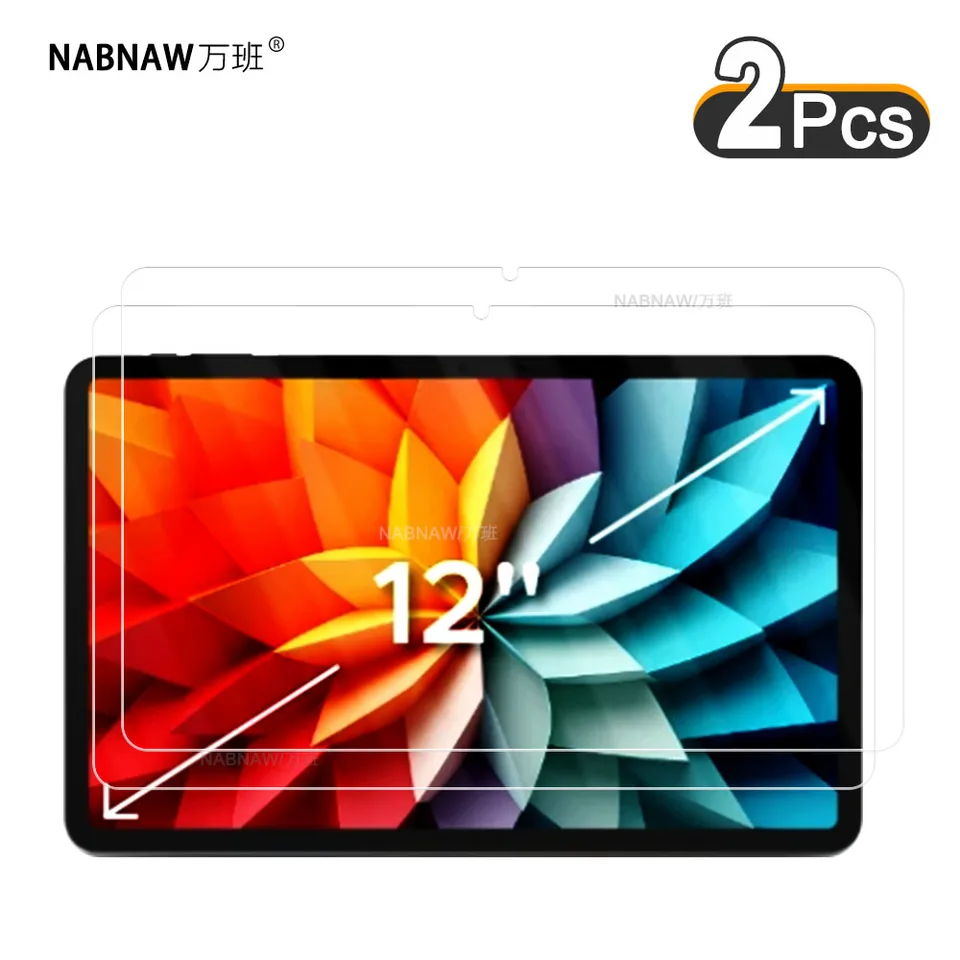 Pellicola Protettiva 9H Tablet Vetro Temperato Per Doogee T40 PRO 12 Pollici - 2 Pezzi, Durezza 9H, AntiGraffio E Anti-Impronte Vetro Temperato Durezza 9H