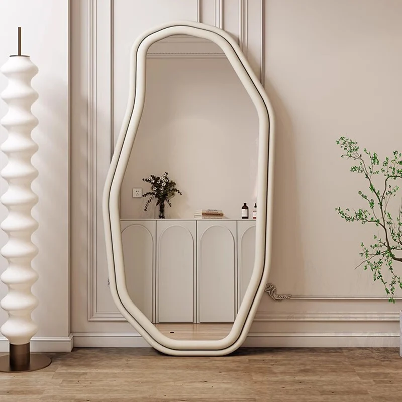 

Modern Wall Mirror Asymmetric Unbreakable Irregular Hallway Mirror Floor Full Body Adornos Para El Hogar Nordic Decor Kids