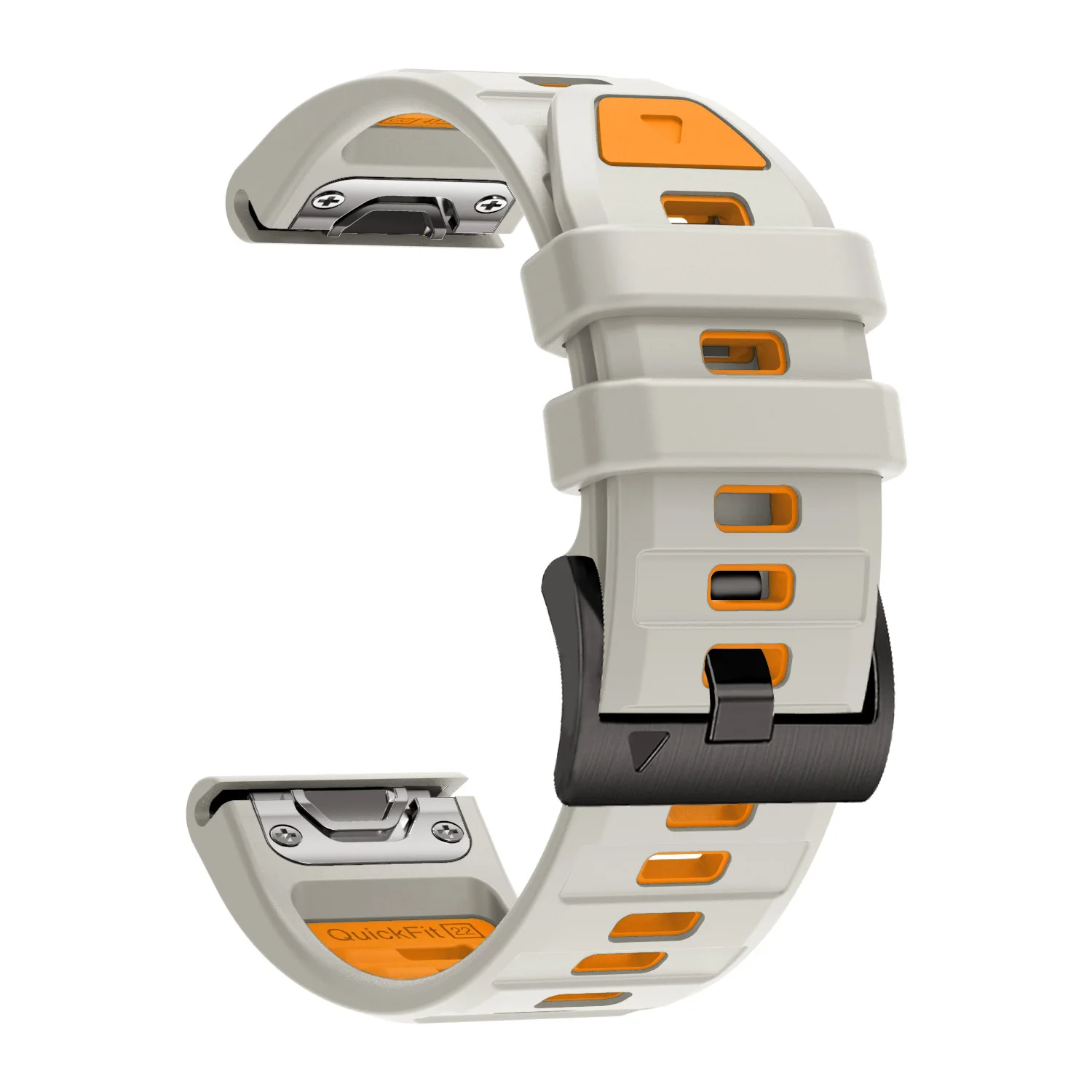 Quick Release Silicone Sport Smartwatch Band, 22mm 26mm