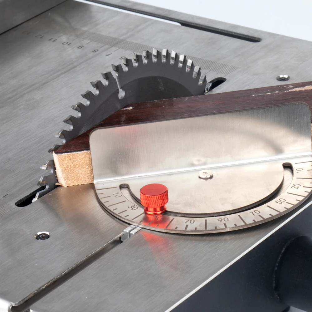 Electric Saw Electric Circular Saw 2500W Woodworking Decoration Table Saw Upgraded Stainless Steel Table Top with Angle Ruler and Adjustable Backing