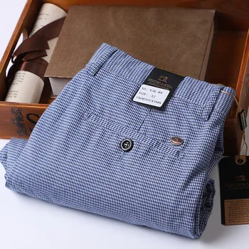 Pantaloni scozzesi Blu Marca Pantalons Stile coreano Primavera Estate Autunno Pantaloni da uomo Business 2022 Nuovo 1