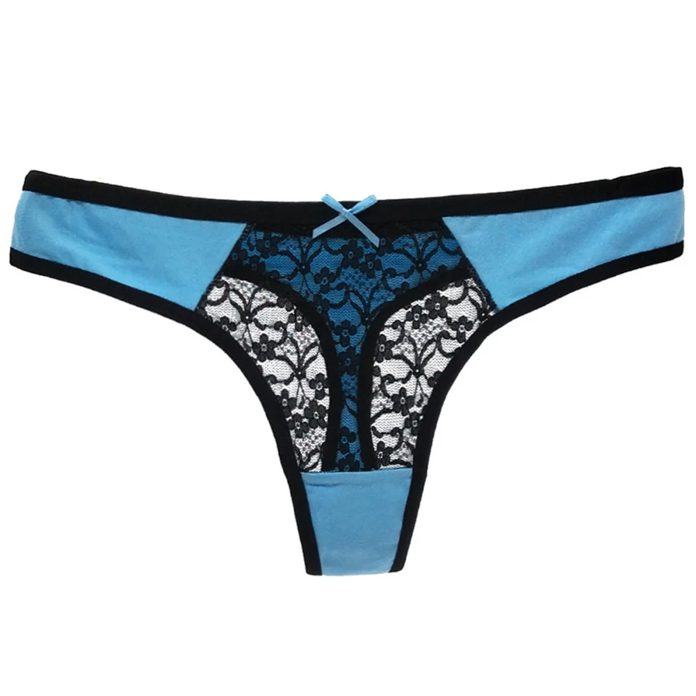 Girls underwear teen girls panties summer fashion lace G-string ultra-thin breathable briefs with bow low waist 7-16Y