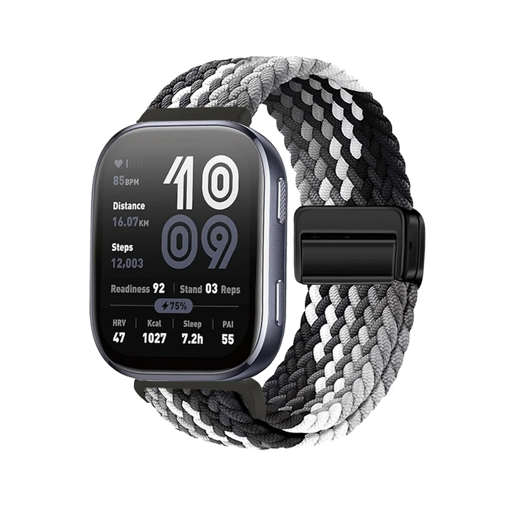 Braided Magnetic Bracelet Strap for Smartwatch – 20mm/22mm Adjustable Watch Band