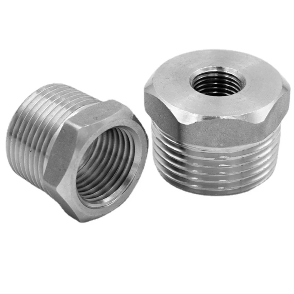 

High Pressure 1/8" 1/4" 3/8" 1/2" NPT Male To Female Hex Bushing Reducer Adapter 304 Stainless Steel Pipe Fitting Connector