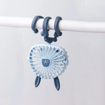 Mini ventilatore per passeggino ricaricabile tramite USB – Ventilatore portatile per bambini da 500 mAh per seggiolini auto, culle e viaggi, ventola di raffreddamento personale per l'estate 1