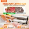 Vacuum Sealer Machine, 95Kpa 350W Powerful Dual Pump and Dual Sealing, Dry and Moist Food Storage, Automatic and Manu 2