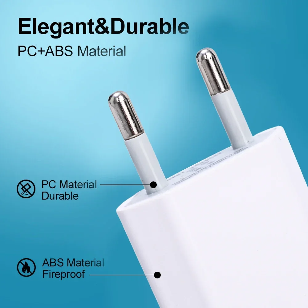 1-5Pcs Mini Universal 5V 1A EU Plug USB Wall Phone thumbnail 10