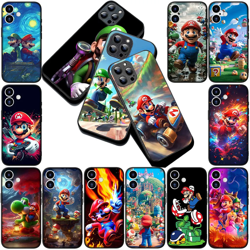Premium Soft Phone Case with Game-Inspired Design - M-Marios-Wallpaper Edition