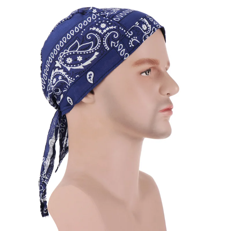 

Cycling Bandana Skull Cap Beanie Lightweight Adjustable Cotton Biker Hat Hood Headband Headscarf Head Wraps Man Moto Gp Cap