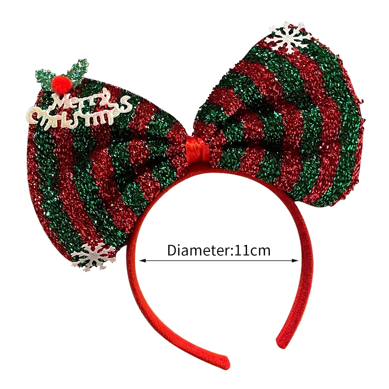 New Christmas Sen Deer Horn Hair Band Female Santa Claus Hair Band Headwear Holiday Dress Headband Headwear