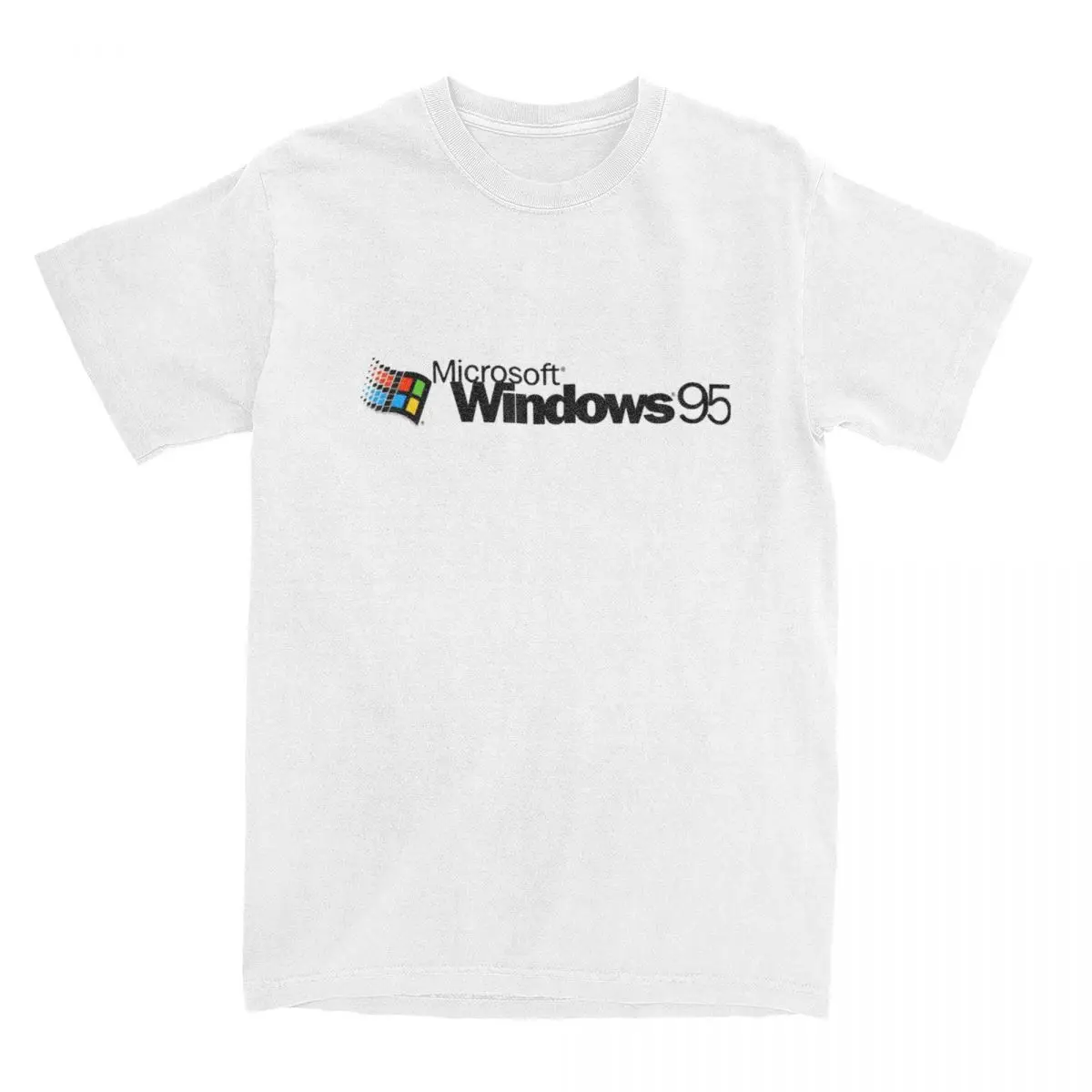 

Футболка с компьютерной системой Windows 95 для мужчин и женщин, модная футболка из 100% хлопка с коротким рукавом, женская одежда