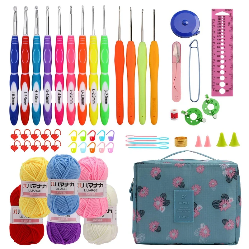 Hot Yo-Crochet Hook Set Filati Ferri Da Maglia Strumenti Per Cucire Set Completo Maglione Fai Da Te Stitch Set Lavorato A Mano