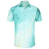 KYKU Men's Casual Button-Down Shirts Hawaiian Shirt Short Sleeve Beach Clothes with Pockets 1