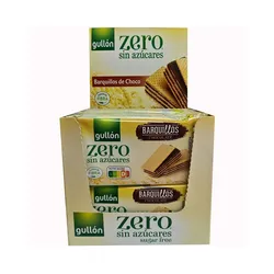 Barquillo de Chocolate Zero sin azucar 60 gr caja de 12 unidades 8410376059373 Raíz Inicio Galletas T6258