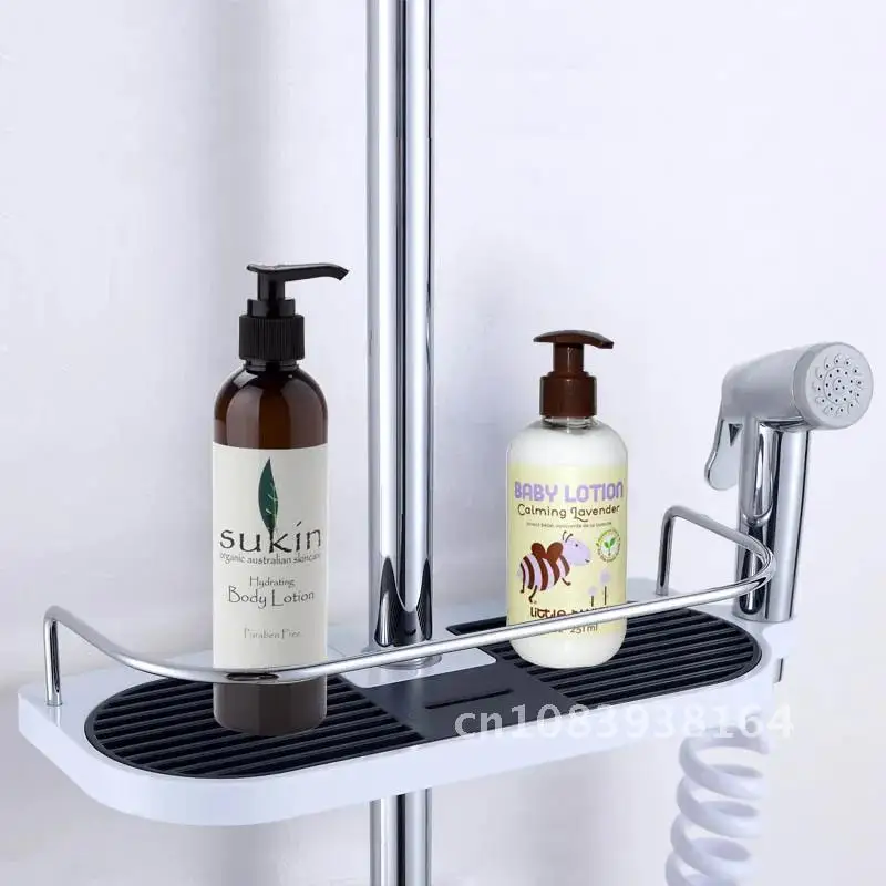 

Bathroom Tray Holder High Quality Shower Head Holder Adjustable Soap Storage Shelf EHEH Storage Shelf