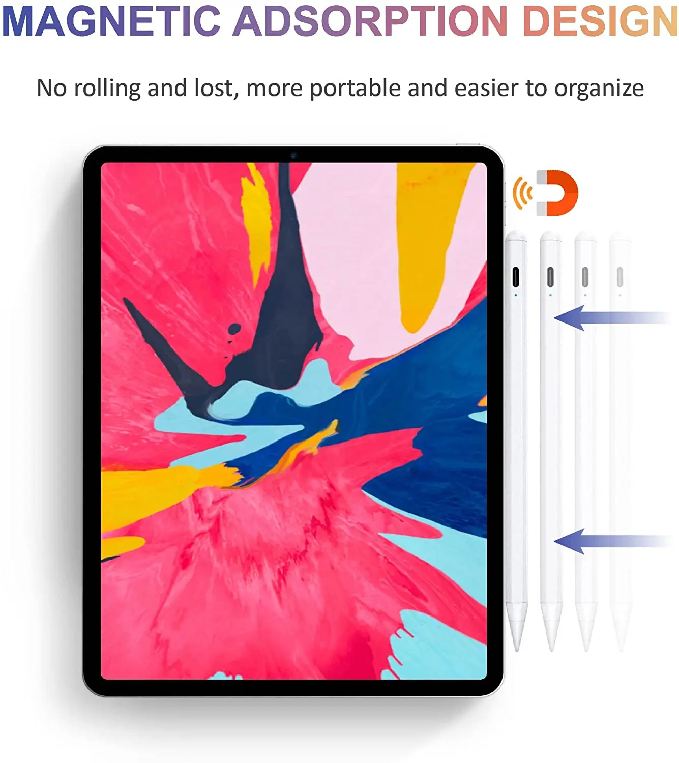 Stylus Pen for iPad Palm Rejection Alternative Apple pencil 2nd Gen ipad 2018-2022, Lapiz para iPad,iPad Mini,iPad Air
