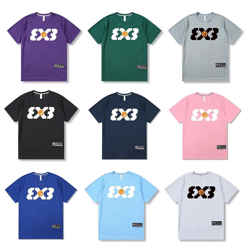 Men Sport Tees Loose Men Running Outdoor Basketball Gym Short Sleeve T Shirt