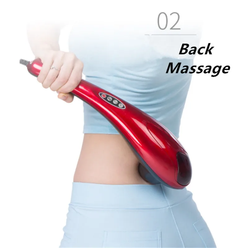tras massager eletrico massagem corporal vara golfinho pescoco massagem martelo 03