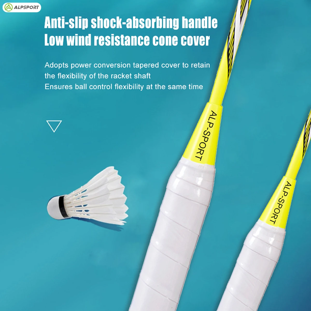 ALPSPORT T800 Carbon Fiber Badminton Racket Set