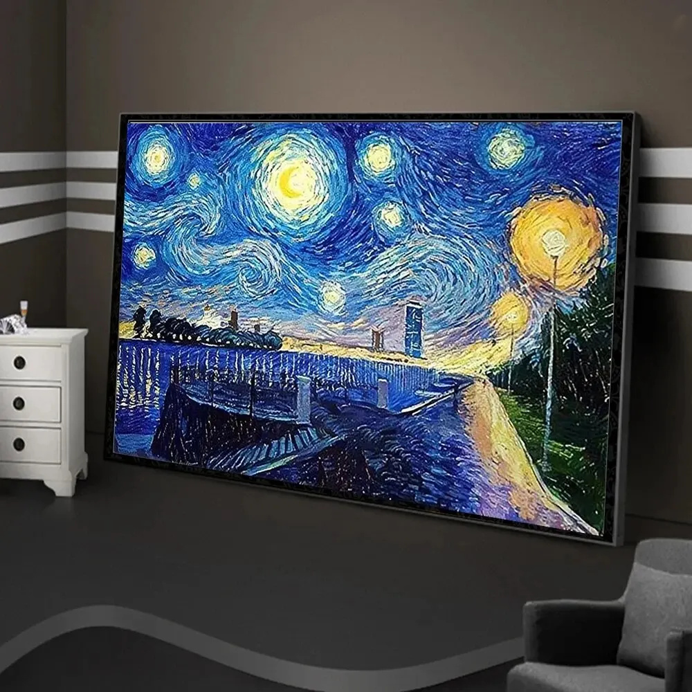 Diamond Painting 5D DIY Landscape Kit Starry Sky Cross Stitch Diamond Embroidery Rhinestone Mosaic Art Home Decor Painting