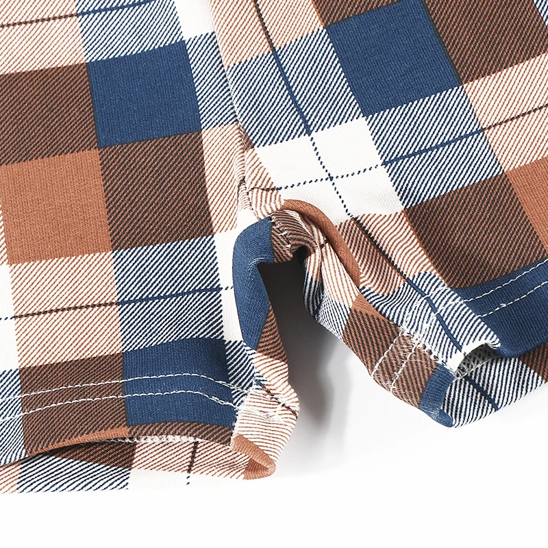 Jungen shorts plaid sommer hosen hohe elastizität bund sowohl seiten taschen kid kleidung mitte vorne taste chilidren shorts – Detail 13