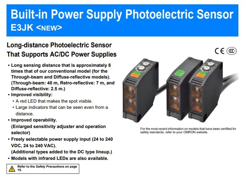 interruptor indutivo original autêntico do sensor fotoelétrico de omron oms