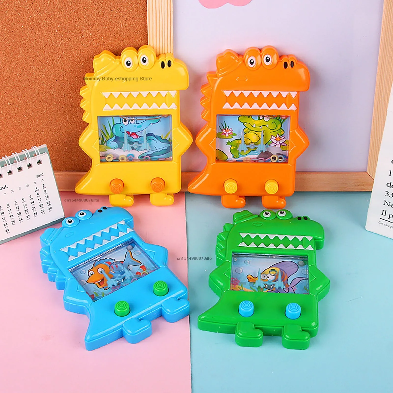1Pc Classic Machine Children's Toy Parent-Child Interactive Children's Game Machine Hand-held Water Ring Throwing