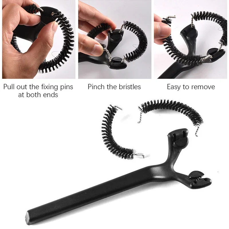 Coffee Cleaning Brush Coffee Machine Cleaner Coffee Cleaning Tool Coffee Cleaning Brush 51/58mm Espresso Machine Replaceable Head Coffee Maker Cafe Grinder Cleaner Brewing Head Cleaning Tool