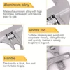 Sehfupoye Adjustable Wrench Large Opening Bathroom Spanner Wrenches Wide Jaw 16-68mm Aluminum Alloy Spanner Wrenches Shank Plumb 5