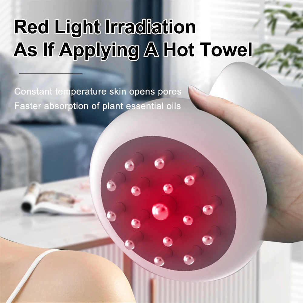 EMS Microcurrent Heated Massage Brush 4