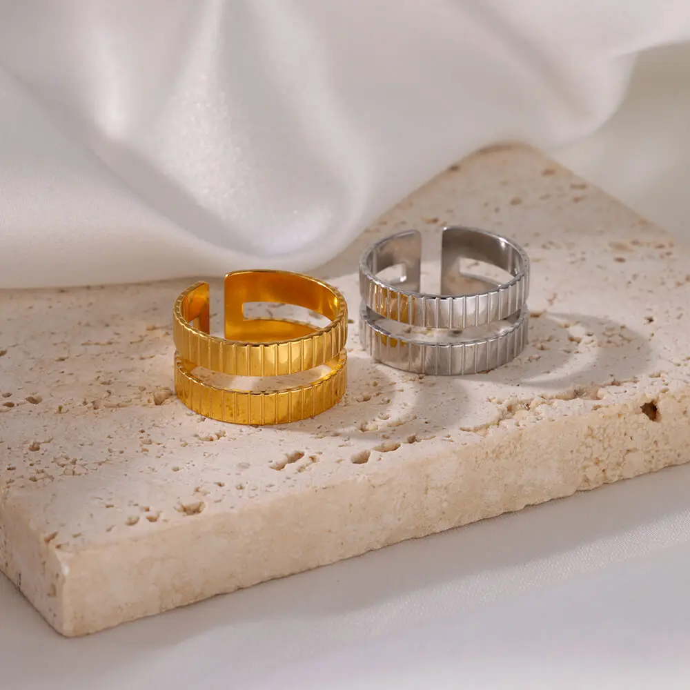 Gold Stainless Steel Rings For Women