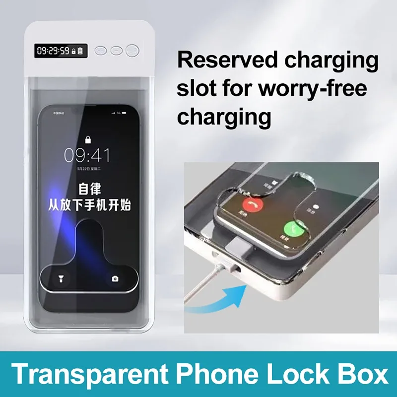 Enhanced Self-Discipline Timer Lock Box with LCD Display and Internet Detox Functionality