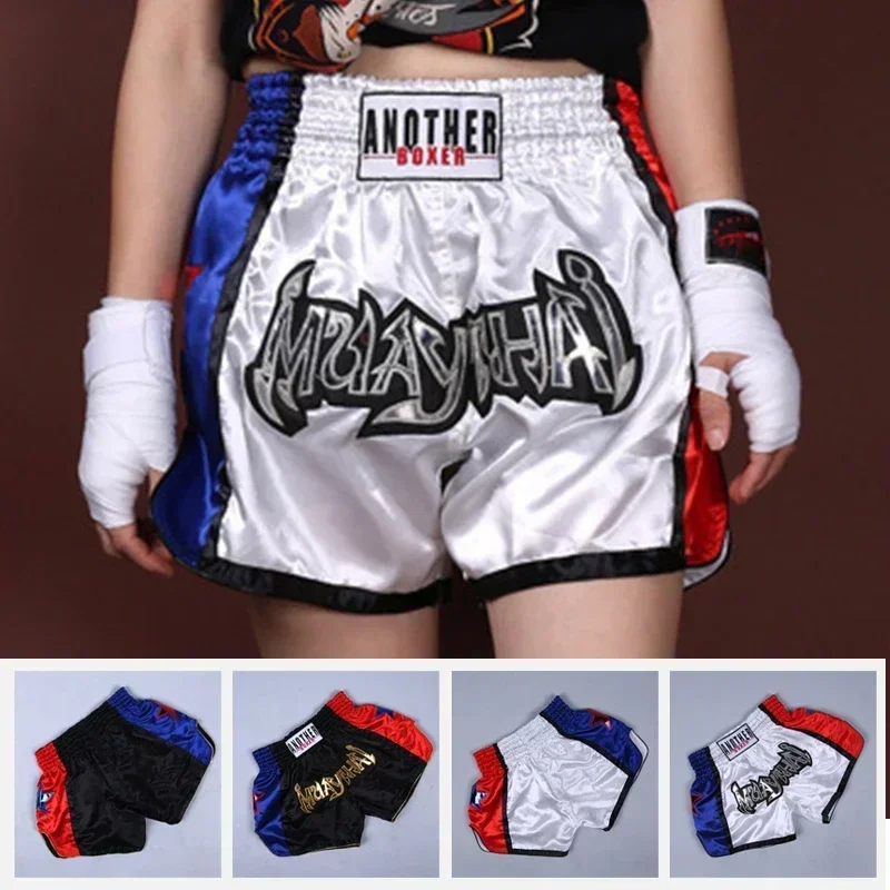 Save Big On Bulk Mma Boxing Muay Thai Shorts Short Muay Thai Man Boxing Shorts Women Child Satin Polyester Martial Arts MMA Clothing Gym Thaiboxing