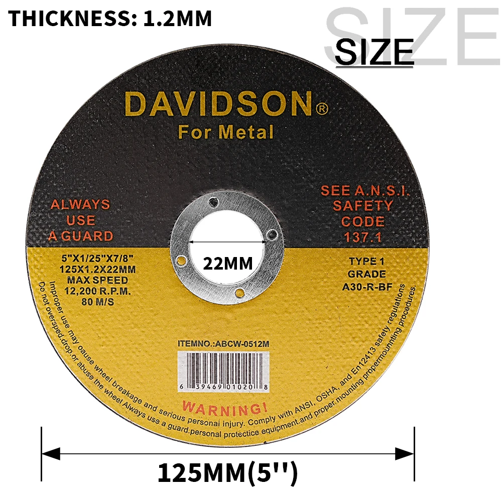 50-2pcs Resin Cutting Disc 125mm Cut Off Wheels Flap Sanding Grinding Discs Angle Grinder Wheel Accessories for Metal Pvc Cut