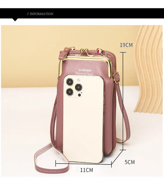 Mini Heart Zipper Phone Bag Nylon Canvas Crossbody Bag Multi - Temu Canada