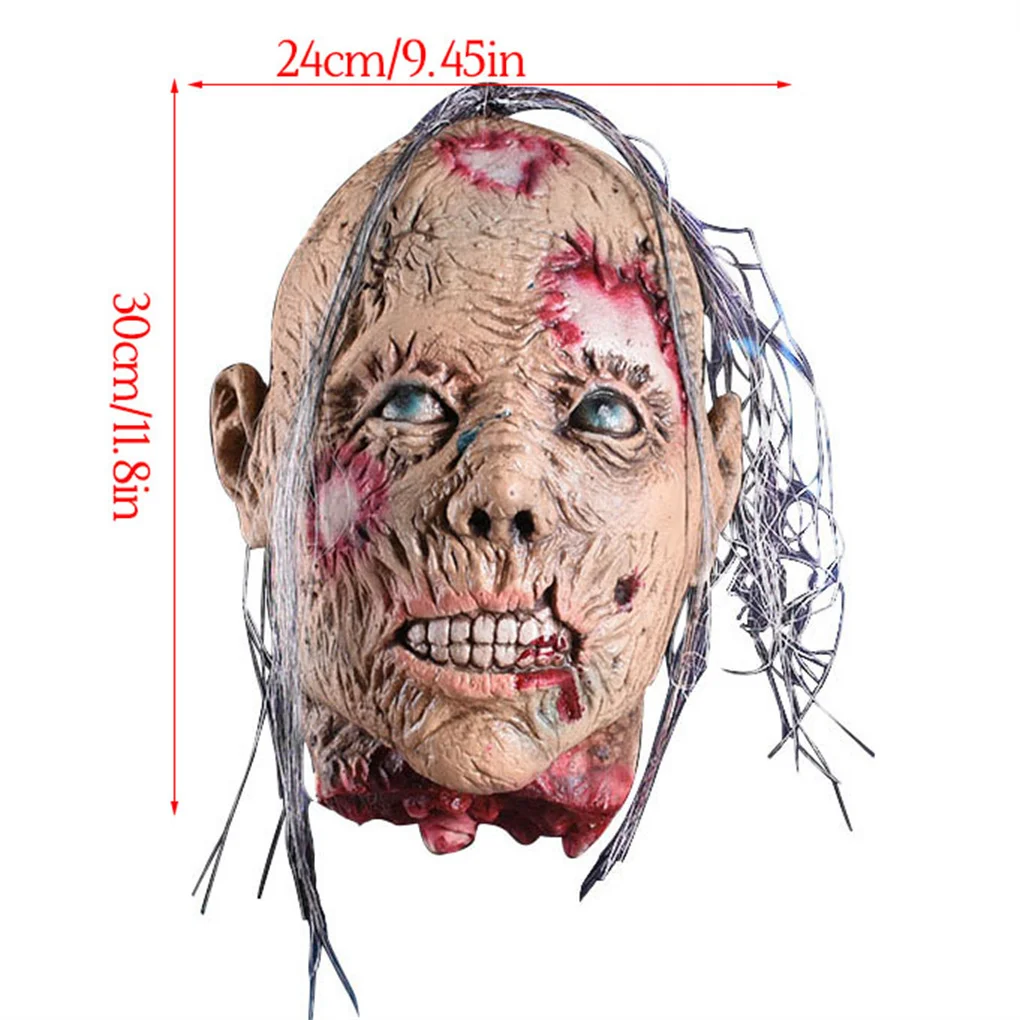 

Хэллоуин подвесная голова дом с привидениями страшный Настольный Ужасный Декор банкетное украшение реквизит Мужская голова