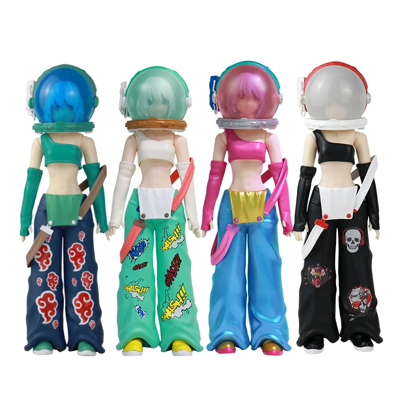 24cm Sexy Girl Space woman Anime Figure Fashion Rotatable joint body Action Figure Room Decoration PVC Collection Model Doll Toy 10cm valorant weapon model game peripherals 2023 championship kunai rotatable dart metal toy sword cosplay kids toy gift for boy