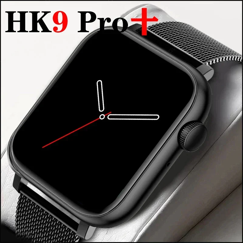 

HK9 PRO Smart Watch Chat GPT 2.02 Inch Amoled Wireless Charging Bluetooth Call Compass Strap Lock Series 8 NFC For Men Women