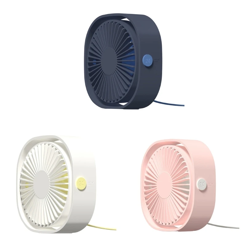 

USB Charging Summer 3 Wind Speeds Adjustable Ventilator Rotate Cooler