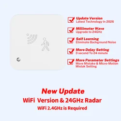 Smart WiFi Human Presence and Luminance Sensor with MmWave Technology (WiFi Version)