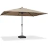 Patio Market Umbrella Outdoor Table Sun Umbrellas with Crank 8 Aluminum Sturdy Ribs for Pool Deck Backyard 9' X 11.5' 3