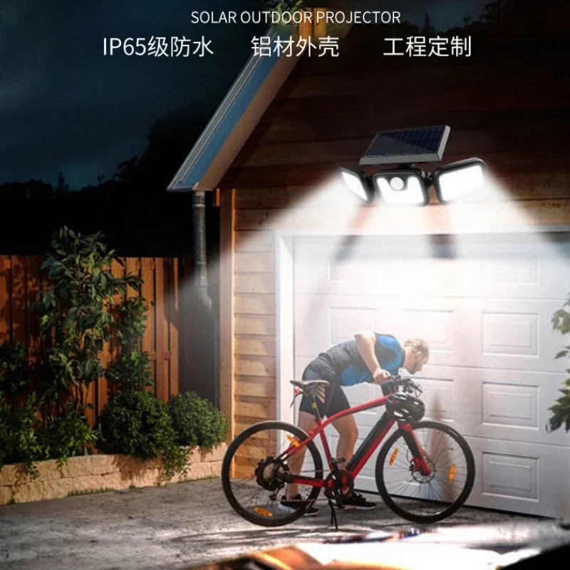 Outdoor Solar Garden Lights Free Rotating Waterproof Street Wall Lighting