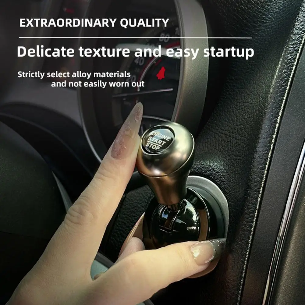 Enhanced Car Start Button Cover - Stylish Push Start Protection for Automotive Interiors