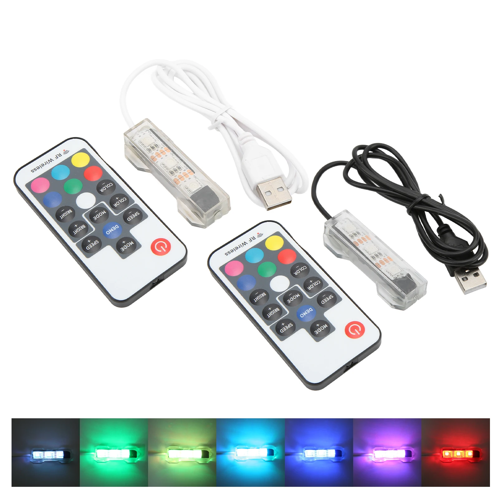 USB Charging Underwater Light LED Aquarium Light Colorful Weight Split Type for Small Medium Fish Aquarium Light Aquarium Lamp
