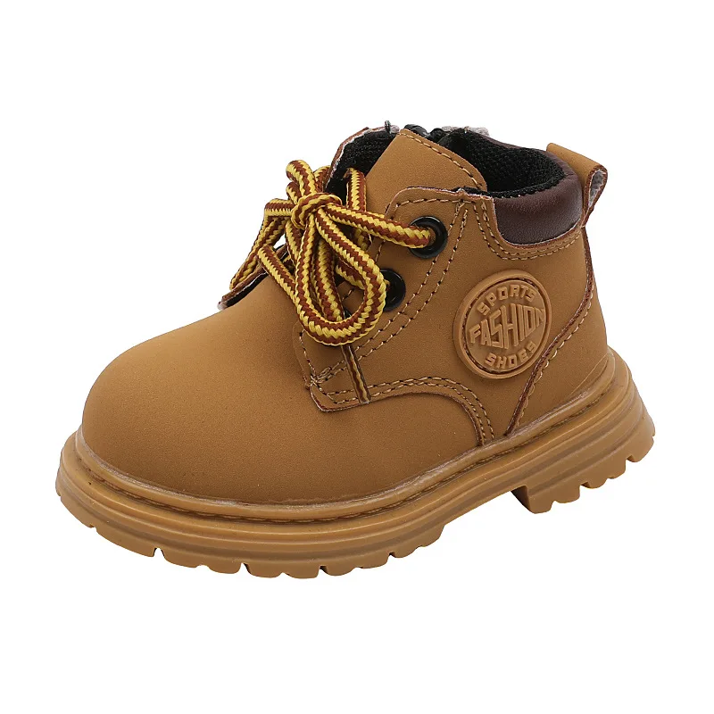Motorcycle Style Baby Boots Spring Autumn Toddler Shoes Infant Outdoor First Walkers Baby Boy Girl Soft PU Leather Ankle Boots 4