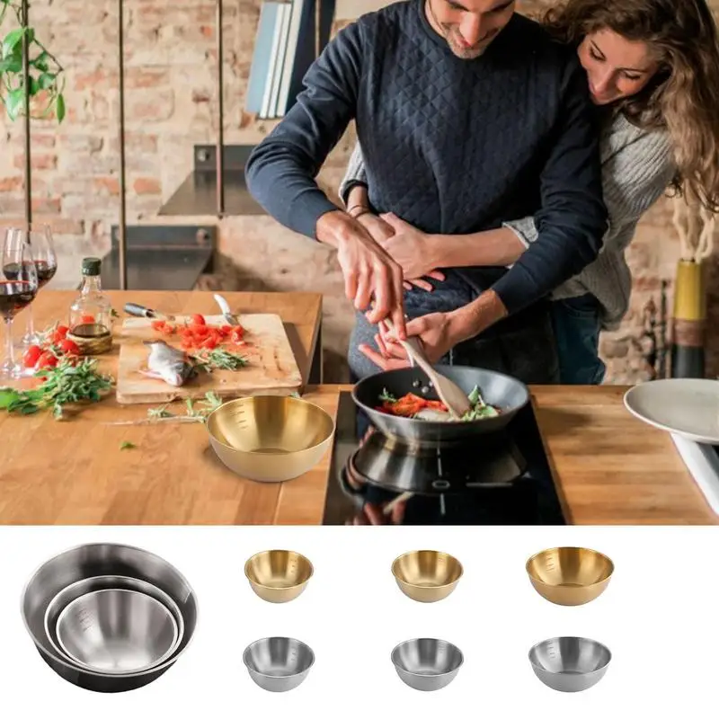 

Stainless Steel Mixing Bowl Multifunctinol Big Mixing Bowl With Scale Kitchen Food Mixing Bowls For Kitchen Accessories Tool