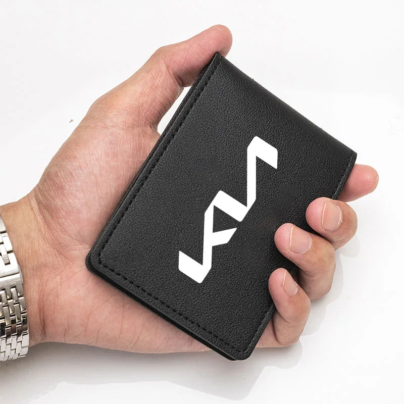 Sleek Car-Themed Slim Credit Card Holder Wallet with Money Clip