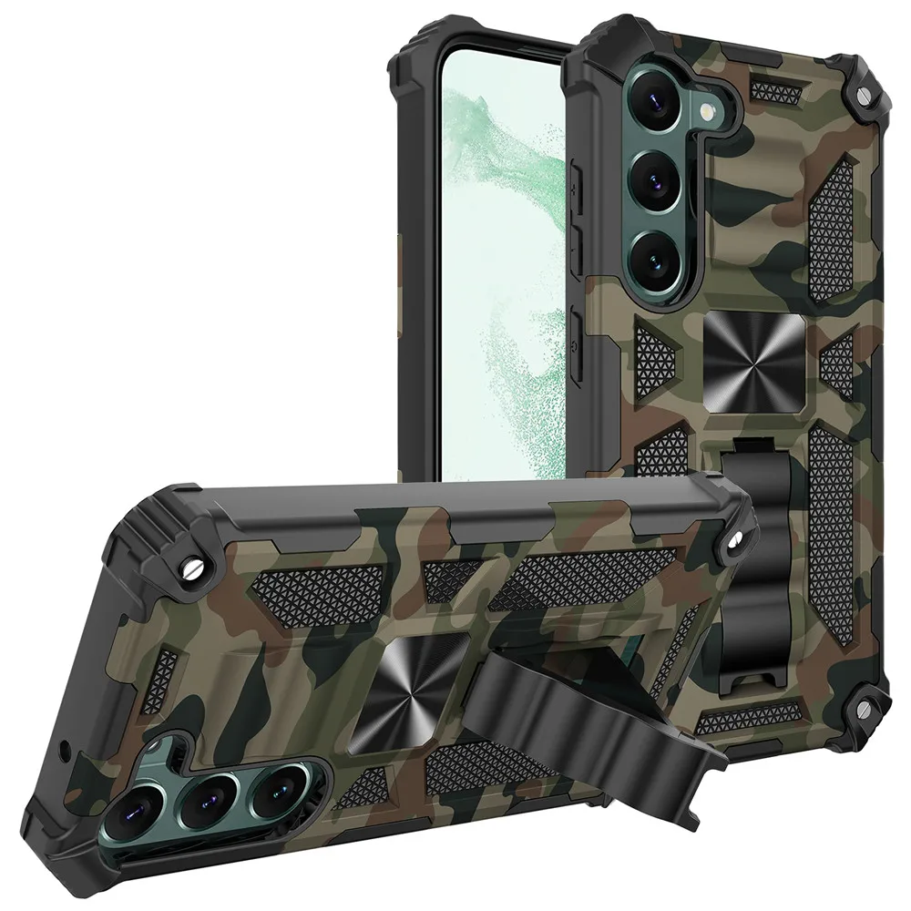 Shockproof Dual Layer Case with Built-in Kickstand