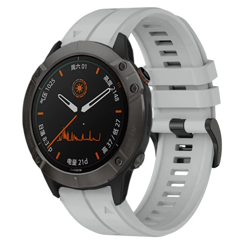 Silicone Outdoor Waterproof Watch Band with QuickFit Closure, Available in Multiple Sizes